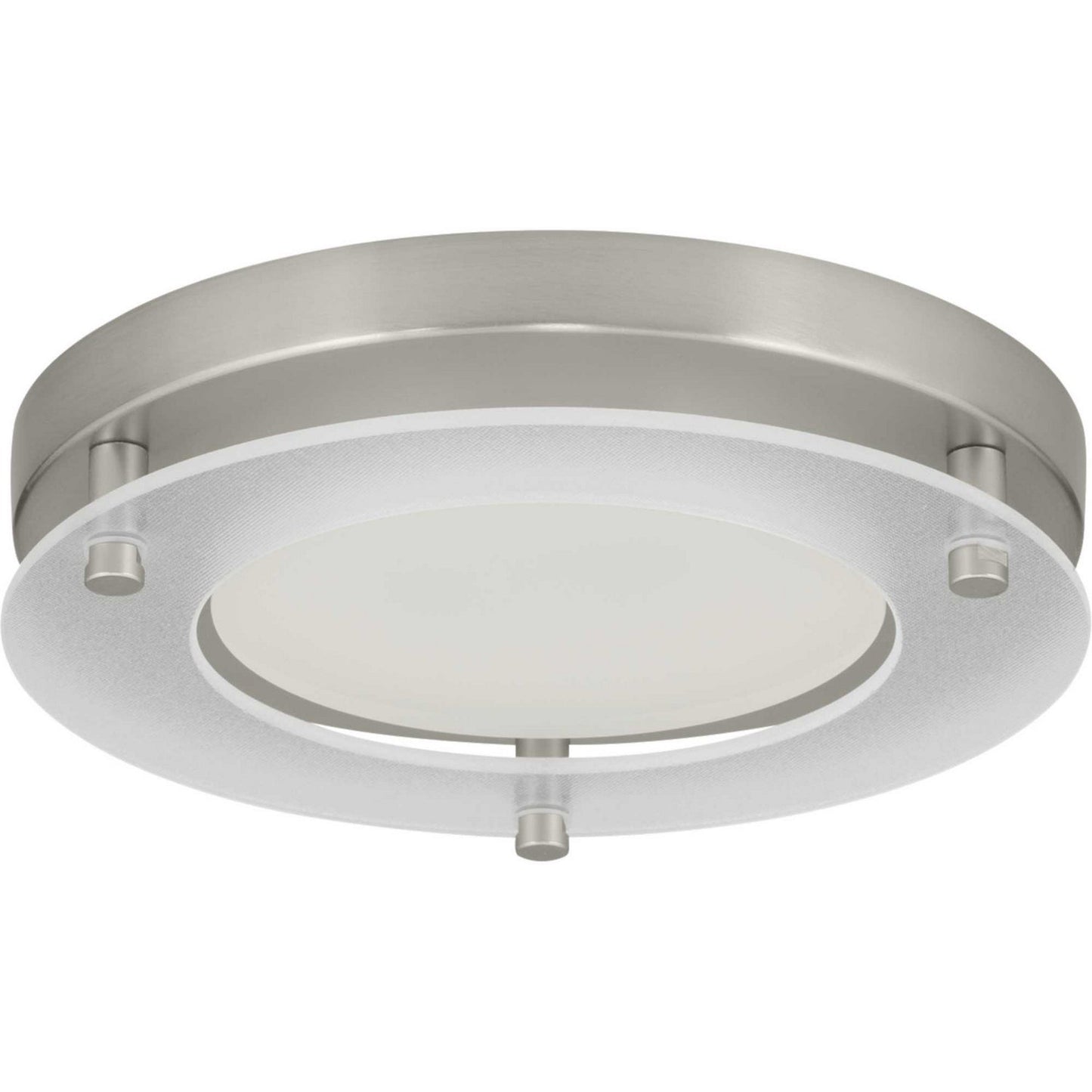  1-Light LED Flush Mount In Brushed Nickel