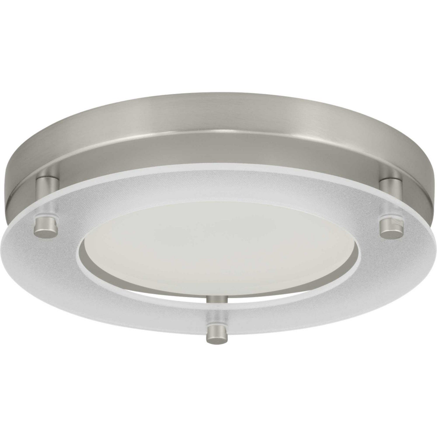  1-Light LED Flush Mount In Brushed Nickel