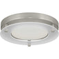  1-Light LED Flush Mount In Brushed Nickel