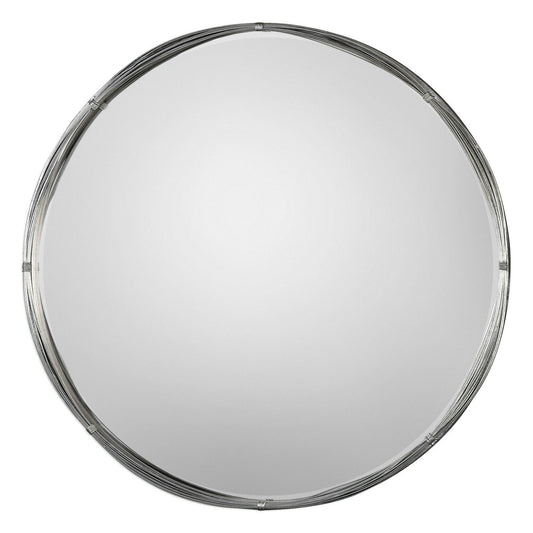  Uttermost's Ohmer Round Metal Coils Mirror Designed By Grace Feyock