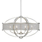 Golden Lighting Colson Linear Pendant In Pewter With Pewter Shade