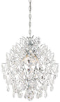  Isabella's Crown 4-Light Chandelier In Chrome & Clear Crystal Strings M Accents
