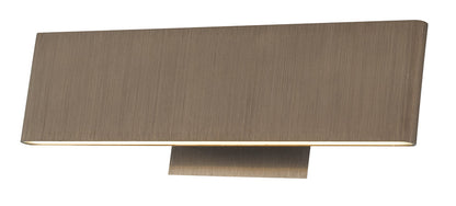  Slim Up-Down Light 12" LED Vanity Light In Brushed Bronze