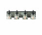  Farmhouse Bainbridge 4-Light Bath In Black Iron