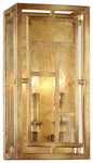  Edgemont Park 2-Light Wall Sconce In Pandora Gold Leaf With Textured Glass
