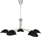  Rico Espinet Racer Chandelier In Polished Nickel Finish