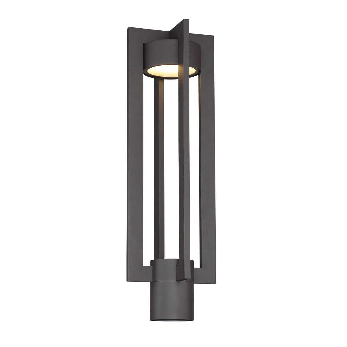  Chamber LED Post Light In Bronze