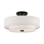 Livex Lighting Claremont 3-Light Ceiling Mount In English Bronze