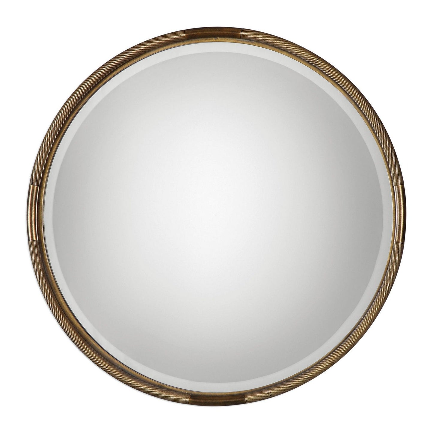  Uttermost's Finnick Iron Coil Round Mirror Designed By Grace Feyock