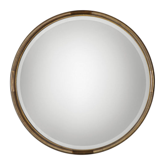  Uttermost's Finnick Iron Coil Round Mirror Designed By Grace Feyock