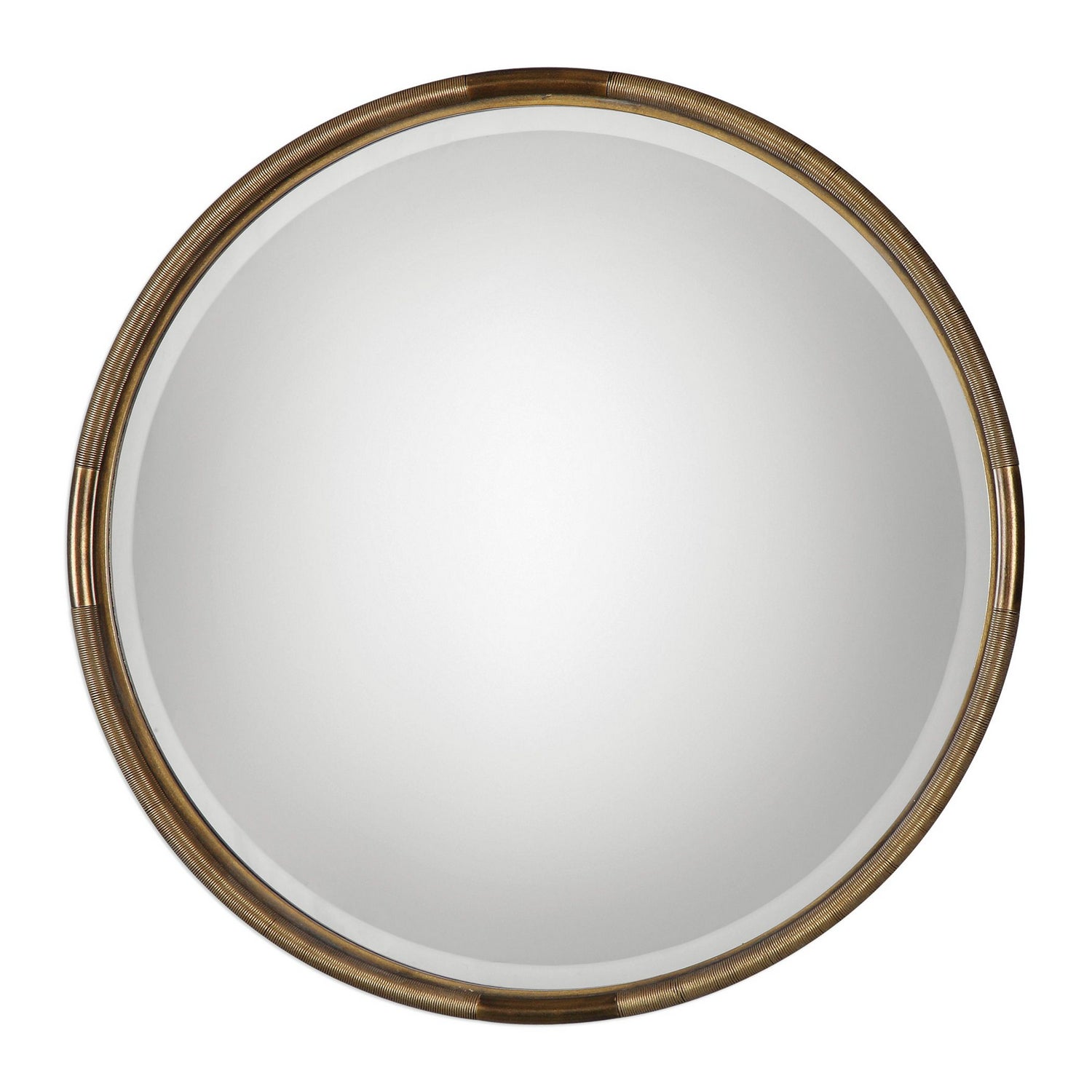  Uttermost's Finnick Iron Coil Round Mirror Designed By Grace Feyock