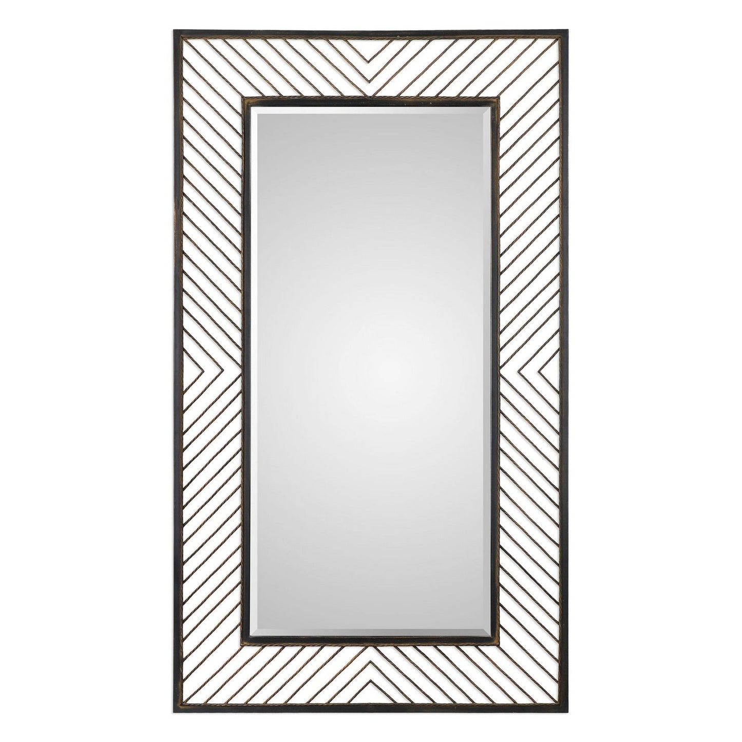  Uttermost's Karel Chevron Mirror Designed By Grace Feyock