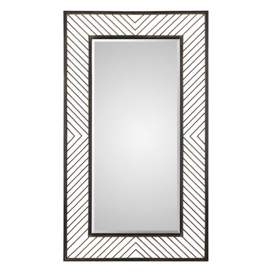  Uttermost's Karel Chevron Mirror Designed By Grace Feyock