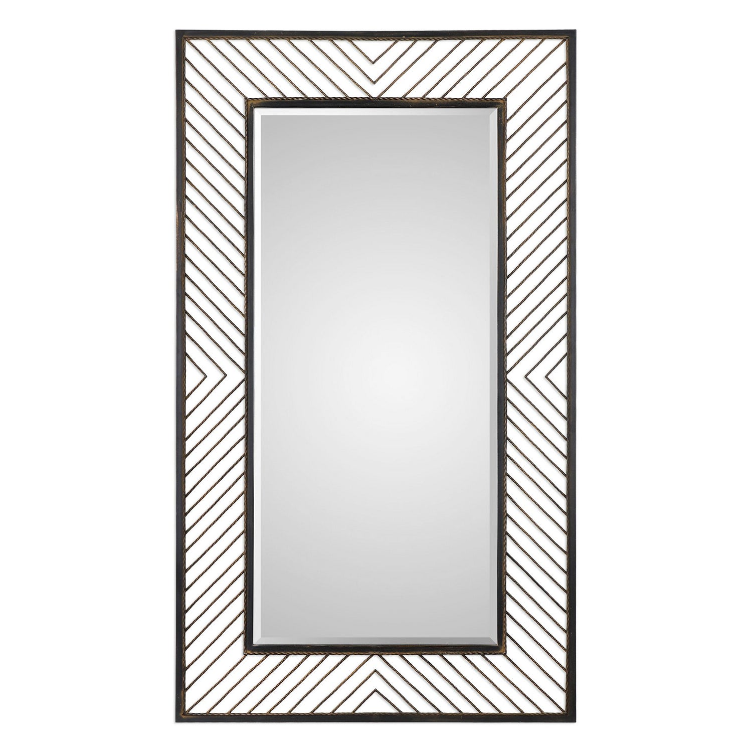  Uttermost's Karel Chevron Mirror Designed By Grace Feyock