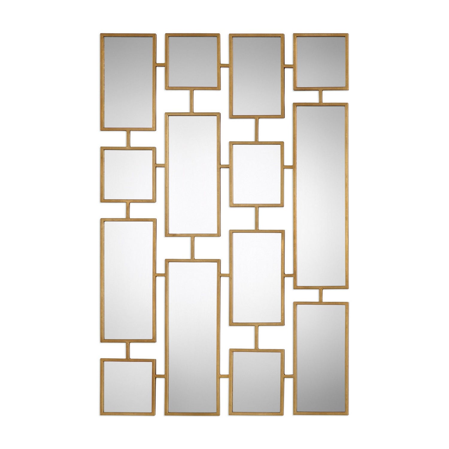 Uttermost's Kennon Forged Gold Rectangles Mirror