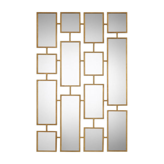  Uttermost's Kennon Forged Gold Rectangles Mirror