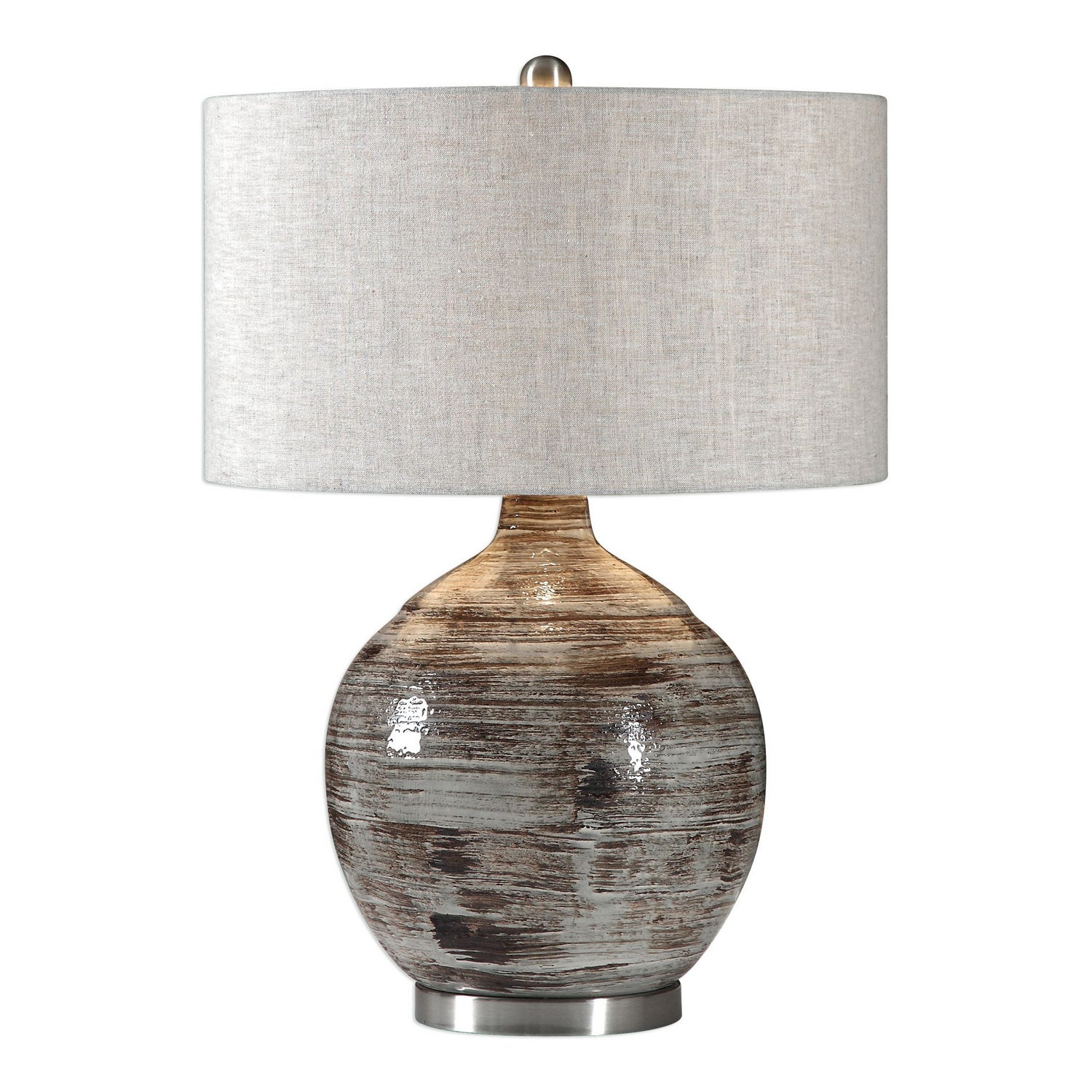  Uttermost's Tamula Distressed Ivory Table Lamp Designed By Jim Parsons