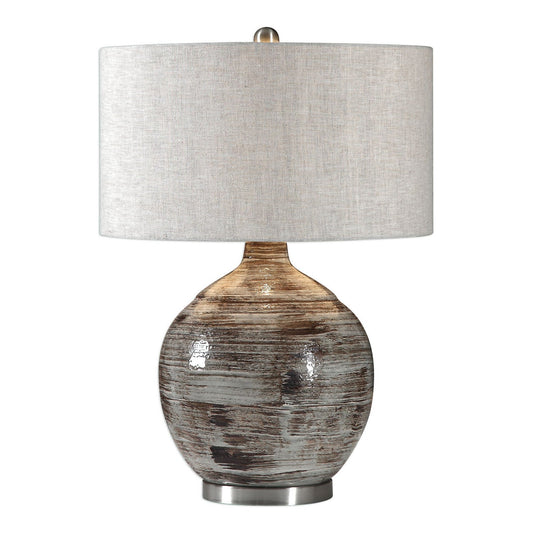 Uttermost's Tamula Distressed Ivory Table Lamp Designed By Jim Parsons