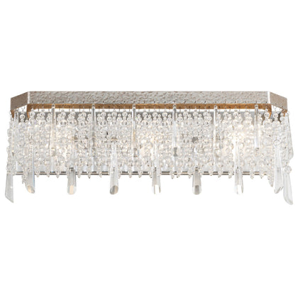  Barcelona 3-Light Bath Sconce In Transcend Silver With Heirloom-Quality Optic Crystal