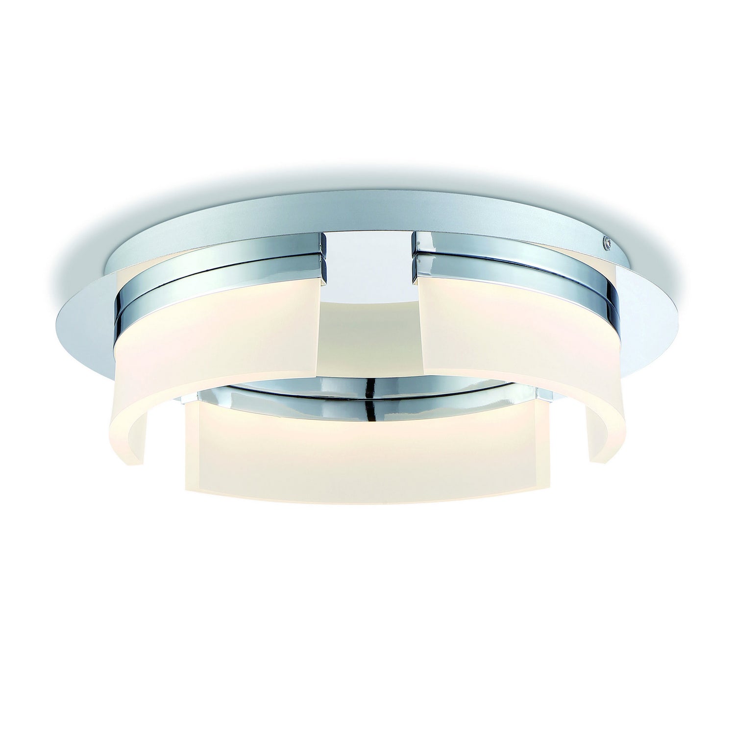  Bria 3-Light Flush Mount In Chrome