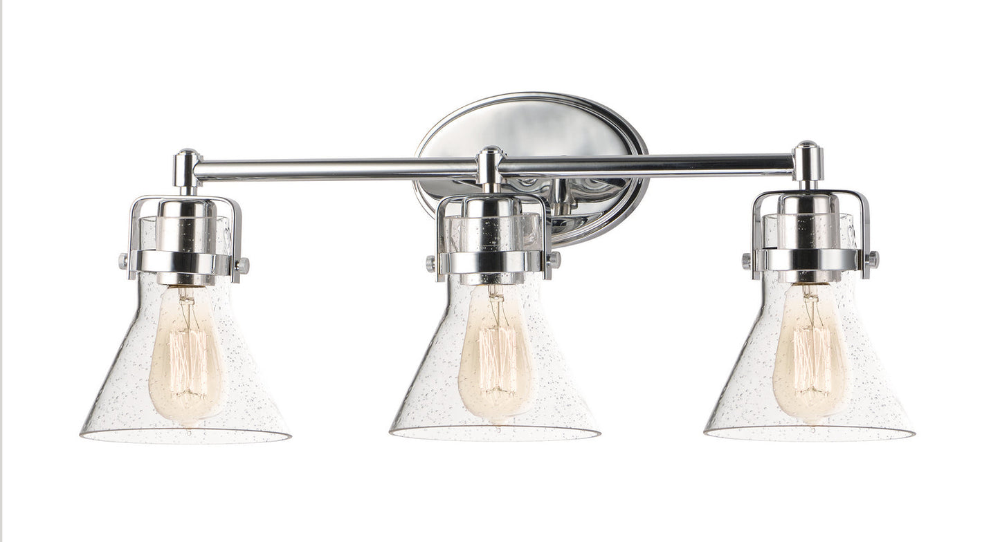 Maxim Seafarer 3-Light Bath Vanity In Polished Chrome