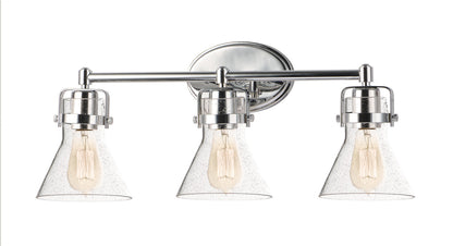 Maxim Seafarer 3-Light Bath Vanity In Polished Chrome