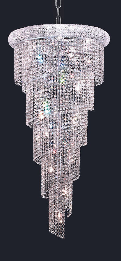  Spiral 18-Light Chandelier