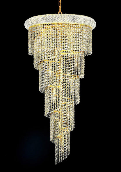 Spiral 18-Light Chandelier