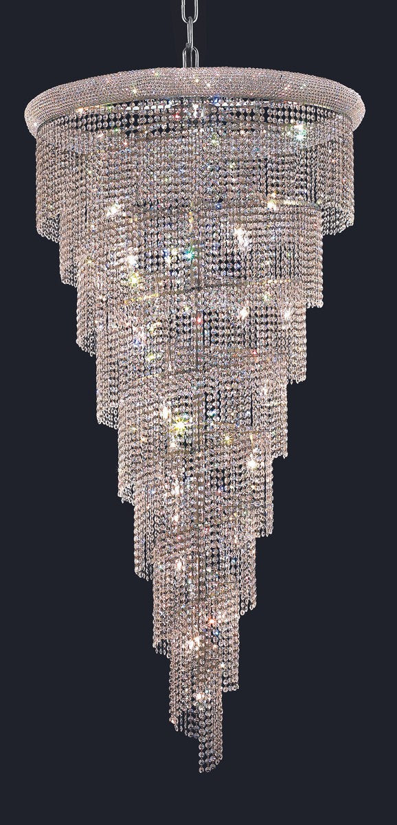  Spiral 26-Light Chandelier