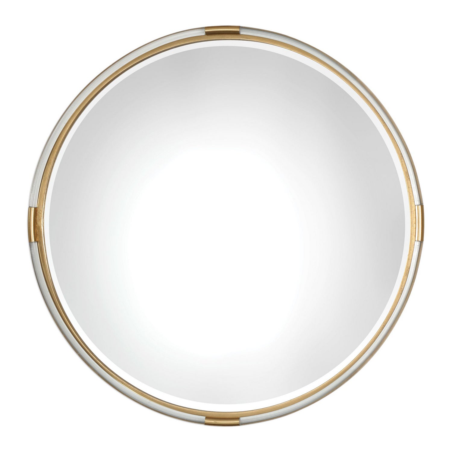  Uttermost's Mackai Round Gold Mirror Designed By Grace Feyock