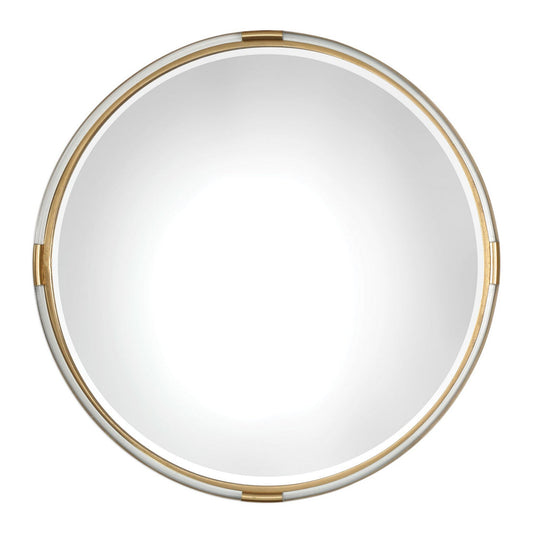  Uttermost's Mackai Round Gold Mirror Designed By Grace Feyock