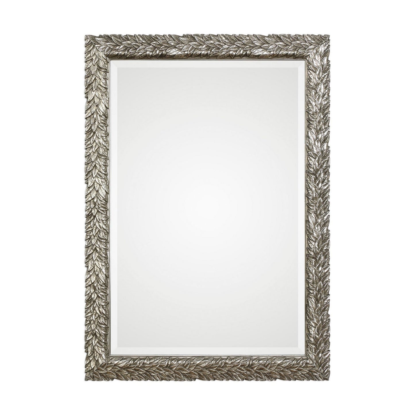  Uttermost's Evelina Silver Leaves Mirror Designed By Grace Feyock