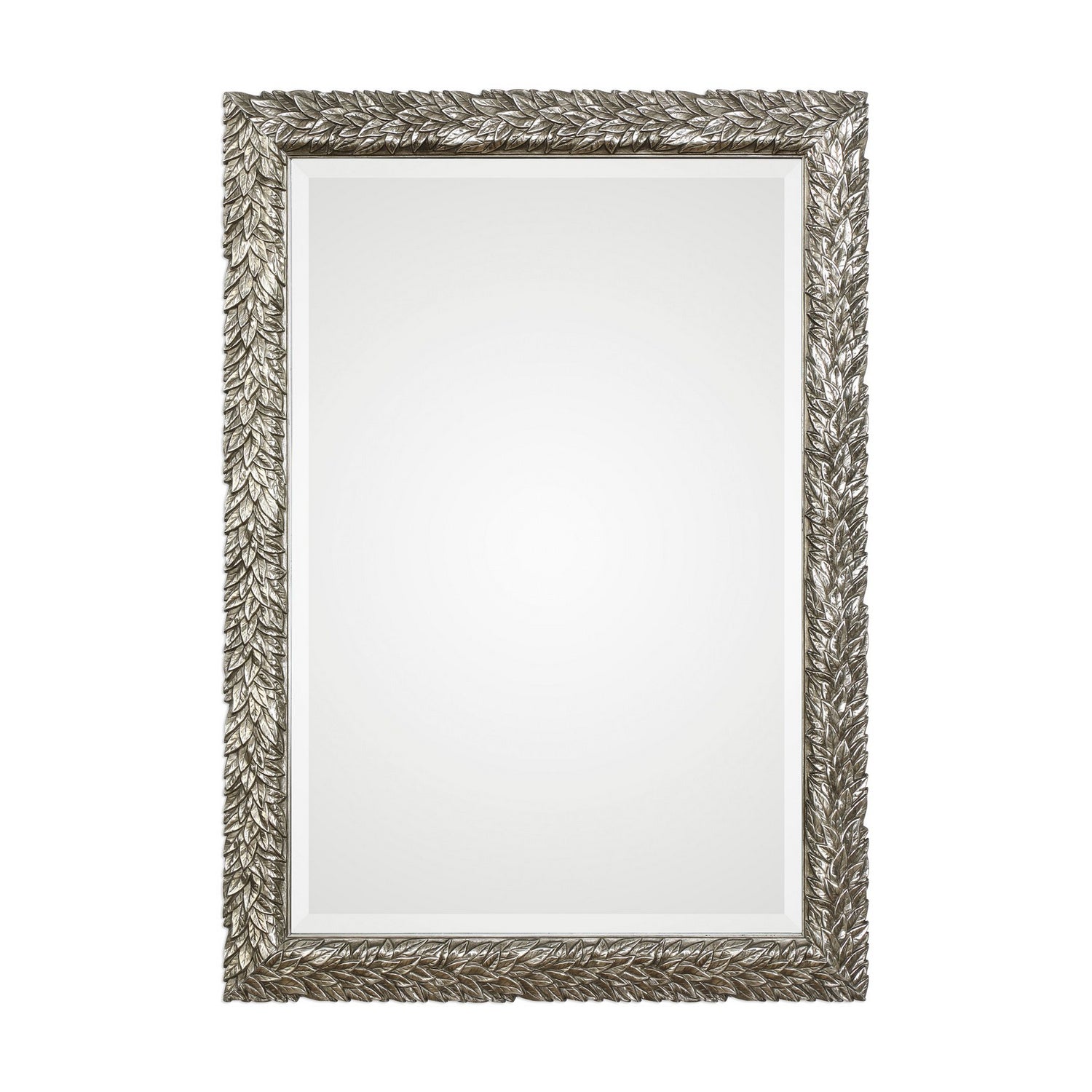 Uttermost's Evelina Silver Leaves Mirror Designed By Grace Feyock