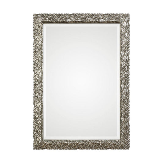  Uttermost's Evelina Silver Leaves Mirror Designed By Grace Feyock