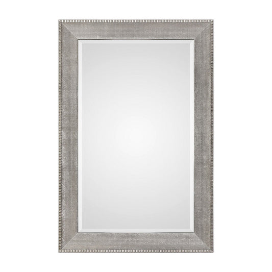  Uttermost's Leiston Metallic Silver Mirror Designed By David Frisch