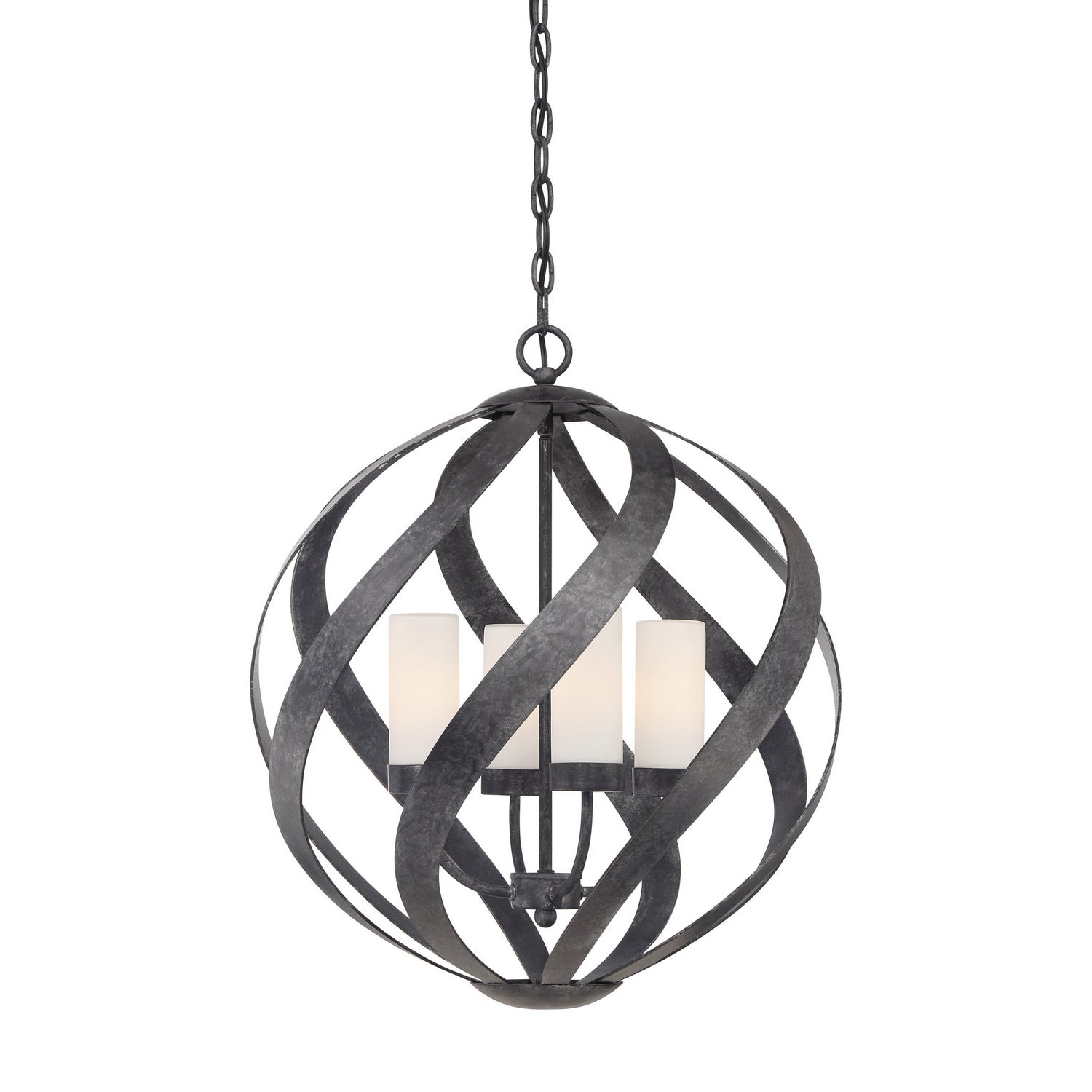  Blacksmith 4-Light Pendant In Old Black Finish