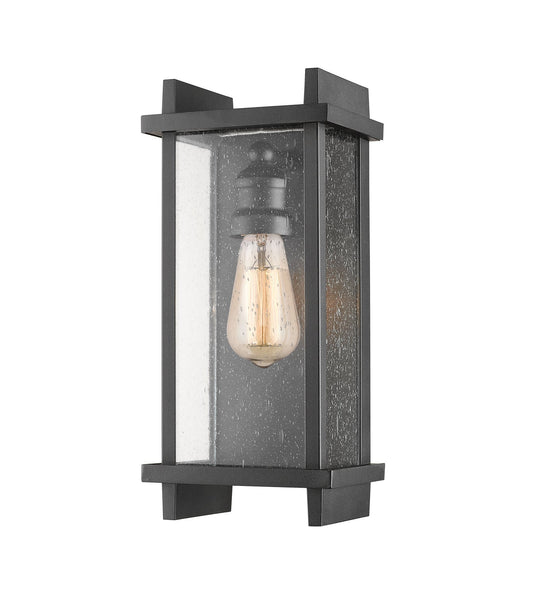 Z-LIte Fallow 1 Light Outdoor Wall Sconce In Black