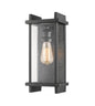 Z-LIte Fallow 1 Light Outdoor Wall Sconce In Black