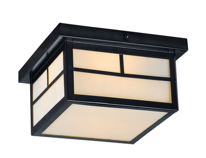Maxim Coldwater 2-Light Outdoor Ceiling Mount In Black