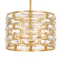  Meridian 5-Light Chandelier In Antique Gold