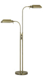  Pharmacy 2-Light Floor Lamp In Antique Brass