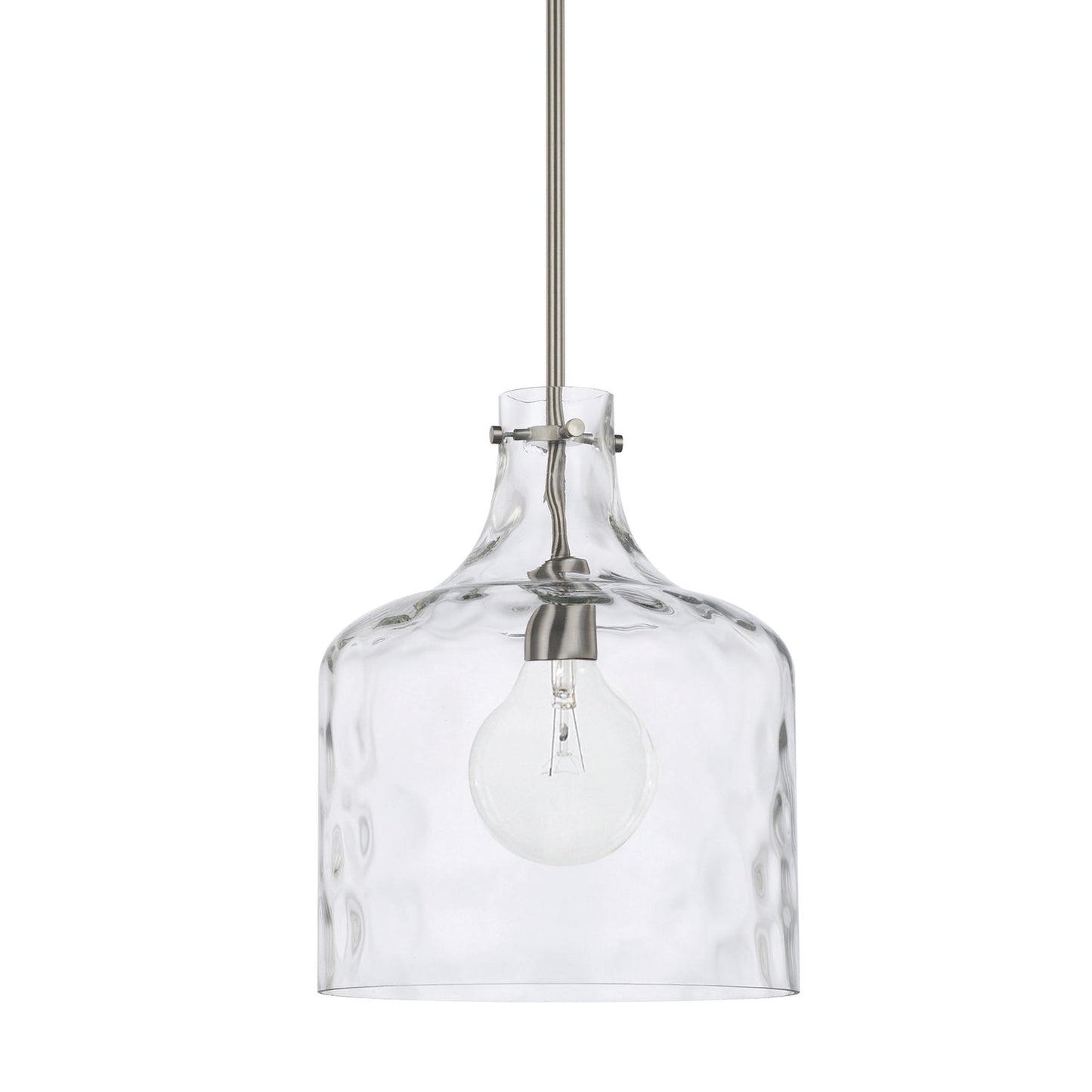  Crawford 1-Light Pendant In Brushed Nickel