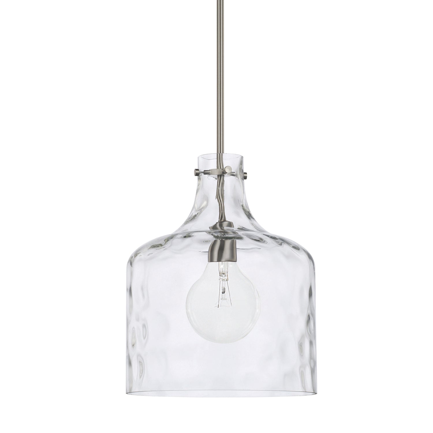  Crawford 1-Light Pendant In Brushed Nickel