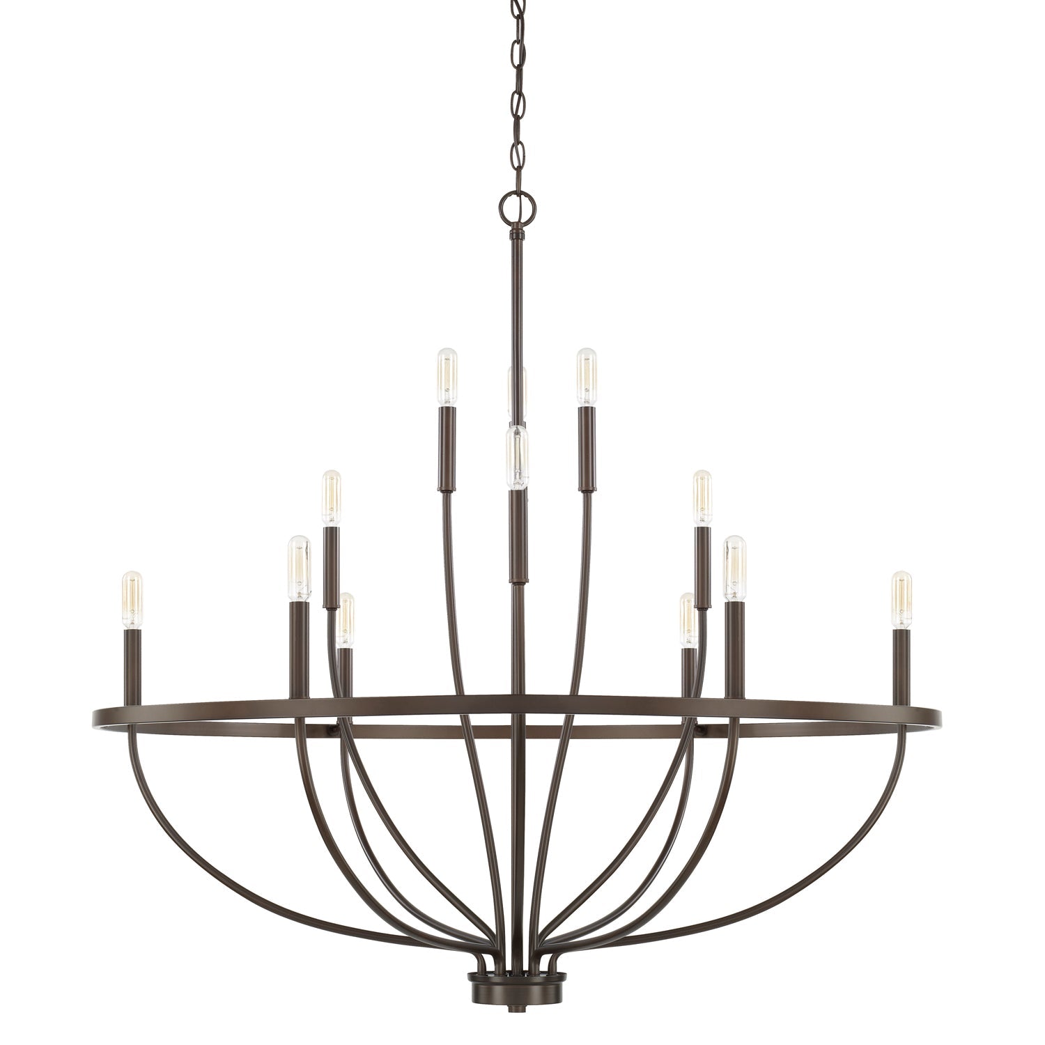  Greyson 12-Light Chandelier In Bronze
