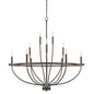  Greyson 12-Light Chandelier In Bronze