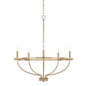  Greyson 5-Light Chandelier In Aged Brass