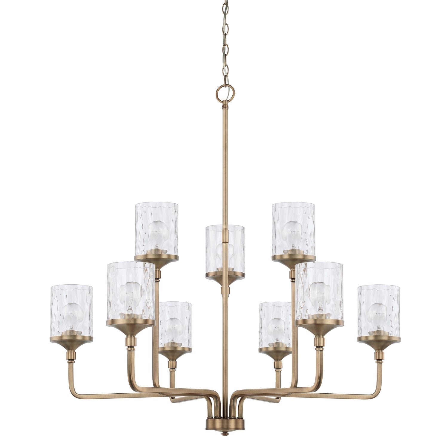  Colton 9-Light Chandelier In Aged Brass