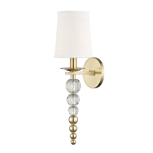  Persis 1 Light Wall Sconce In Aged Brass