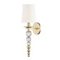  Persis 1 Light Wall Sconce In Aged Brass