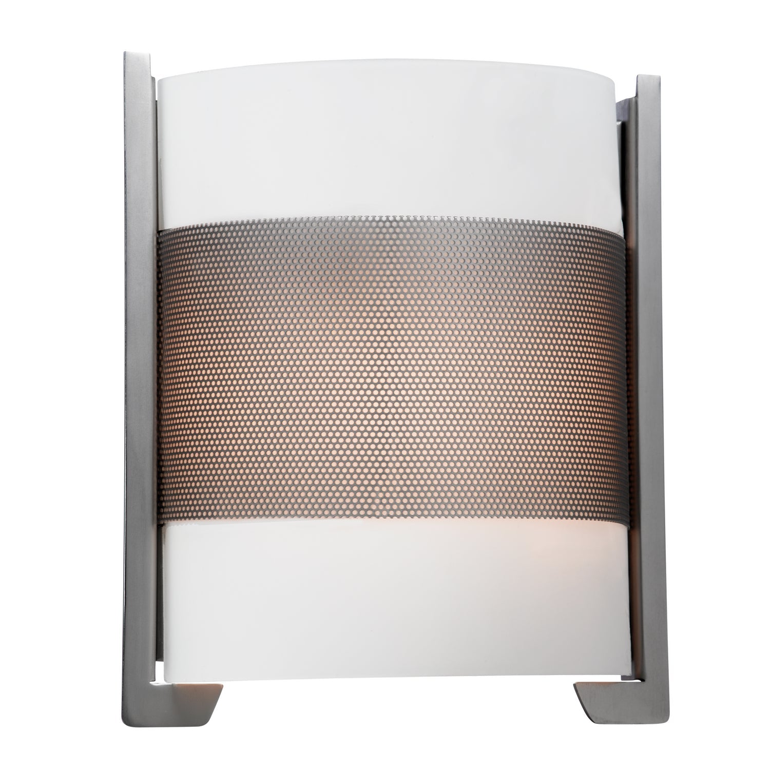  Iron Dimmable LED Wall Fixture In Brushed Steel Finish